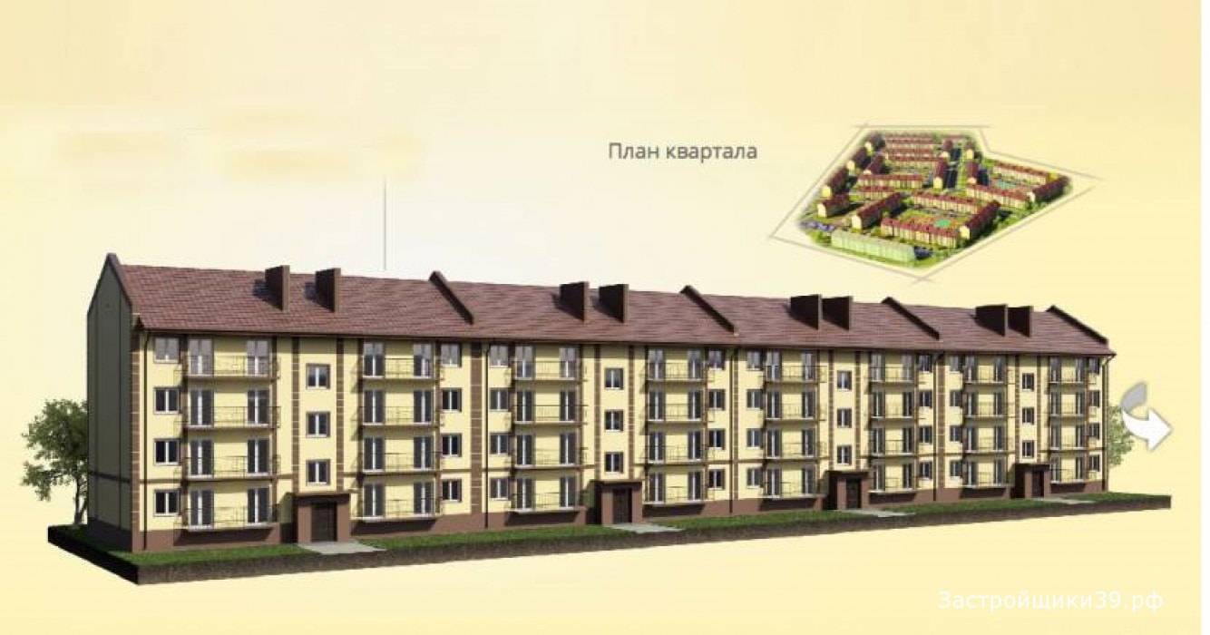 ЖК «Холмы» (пос. Холмогоровка) — панорама корпуса и окружение, застройщик ГК «Бетоностроймонтаж», фото 4